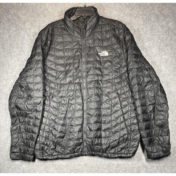 North Face Jacket Mens XL Black Thermoball Insulated Puffer Lightweight Outdoor - Picture 1 of 14